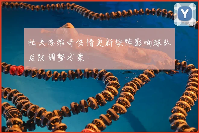 帕夫洛维奇伤情更新缺阵影响球队后防调整方案